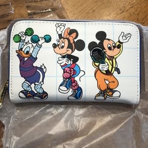 NWT Disney Loungefly Mousercise Wallet